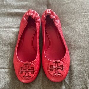 Tory Burch flats size 7 color Red